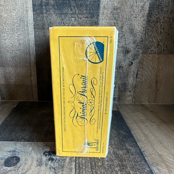 Trivial Pursuit Genus II Edition Subsidiary Card Set Vtg New Sealed 1984 - Picture 4 of 4